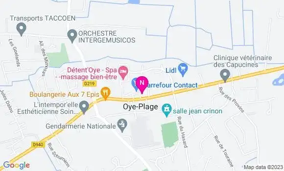 Localisation Mtre Bert Carine