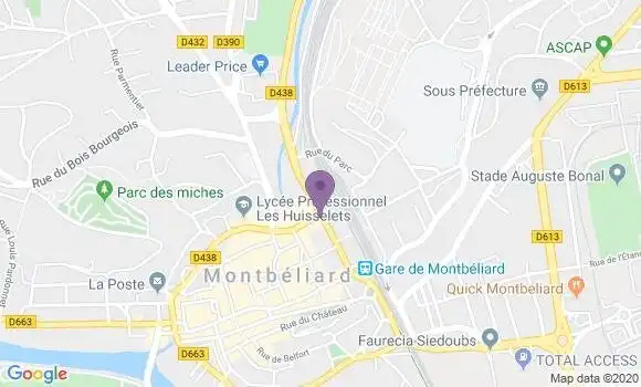 Localisation Mtre Raebisch Eve