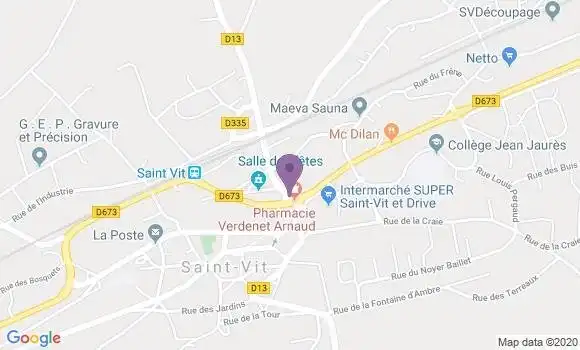 Localisation Mtre Roussel Damien