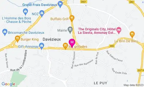 Localisation Mtre Pariset Nicolas
