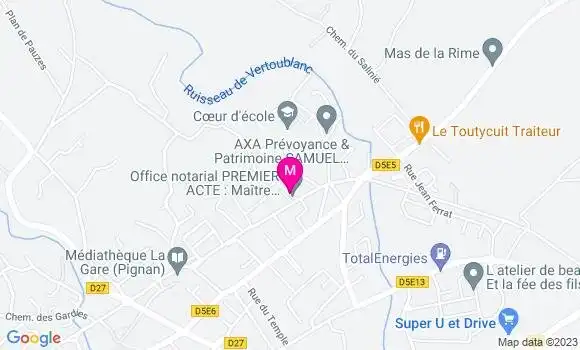 Localisation Mtre Audigier Pierre