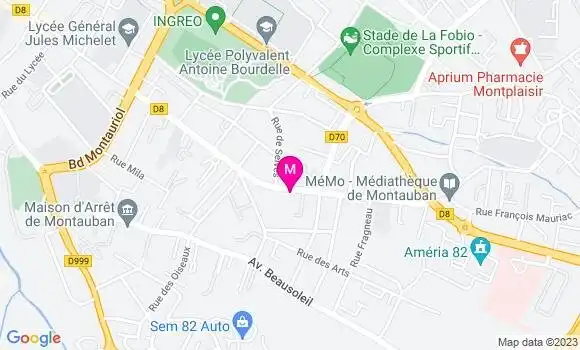 Localisation Mtre Massip Christophe