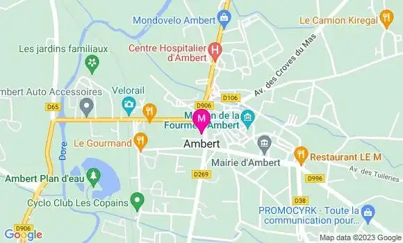 Localisation Mtre Sauret Michel