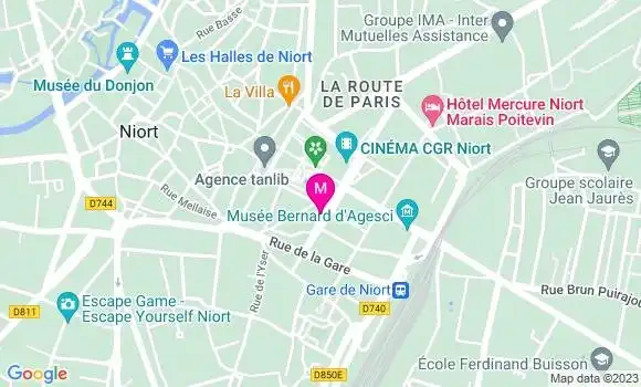 Localisation Mtre Baribaud Mathilde