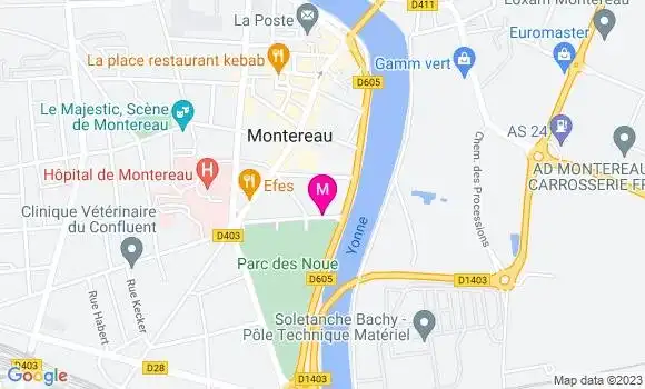 Localisation Mtre Rollat Roch Claire
