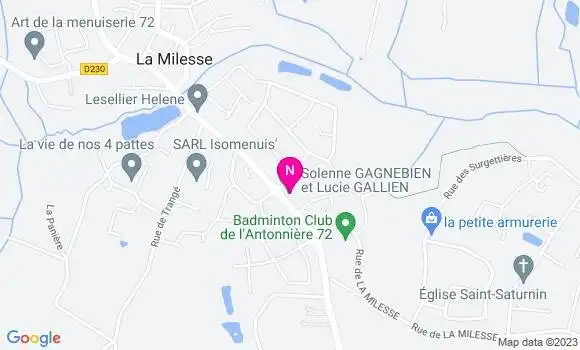 Localisation Mtre Gallien Lucie