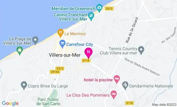 Localisation Mtre Vincent Caroline