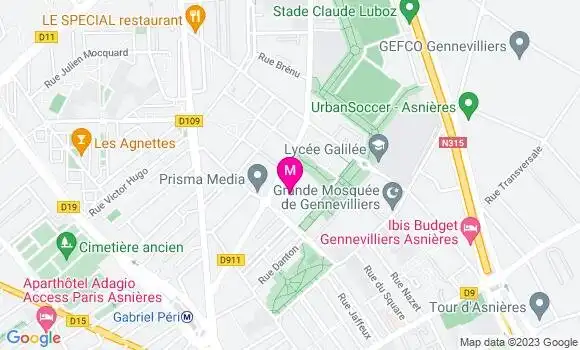 Localisation Mtre Champault Sevane