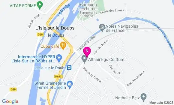 Localisation Mtre Schobing Cugnez Marceline