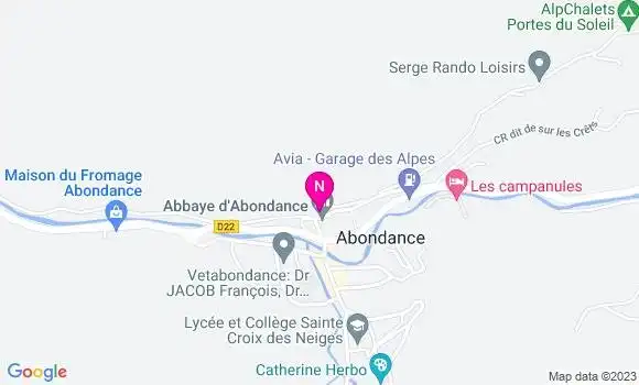 Localisation Mtre Blanc Chauvet Anne Marie