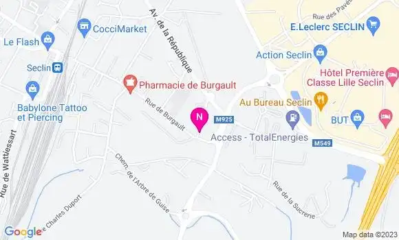 Localisation Mtre Caron Emilie