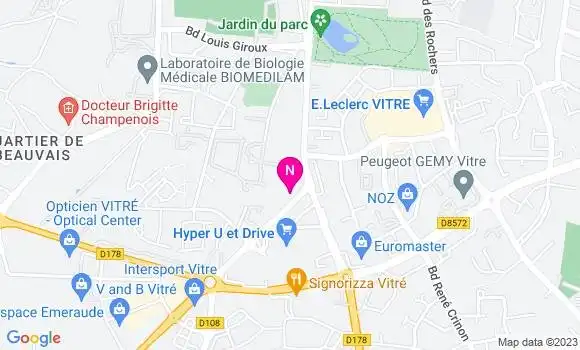 Localisation Mtre Coudrais Patrom Karine