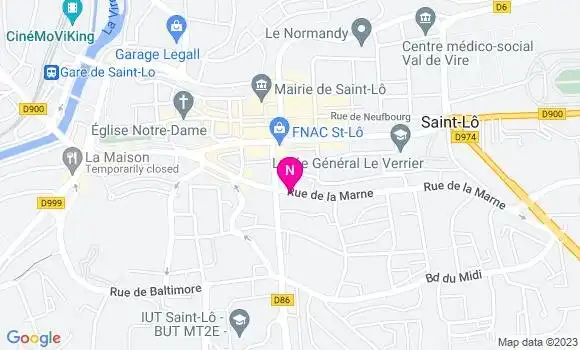 Localisation Mtre Sainte Beuve Bruno