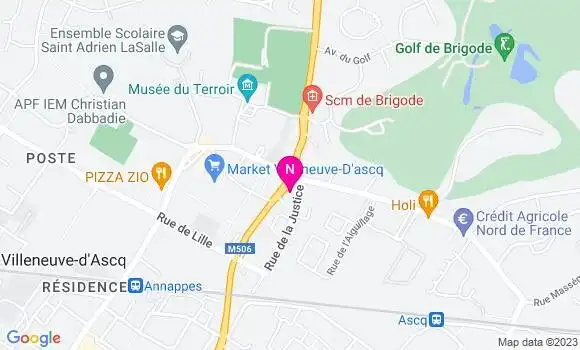 Localisation Mtre Thelu Jeanne