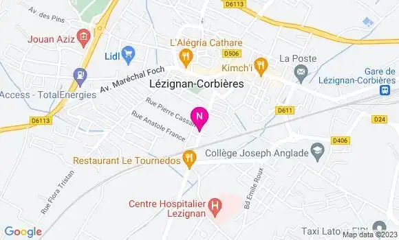 Localisation Mtre David Jean Charles