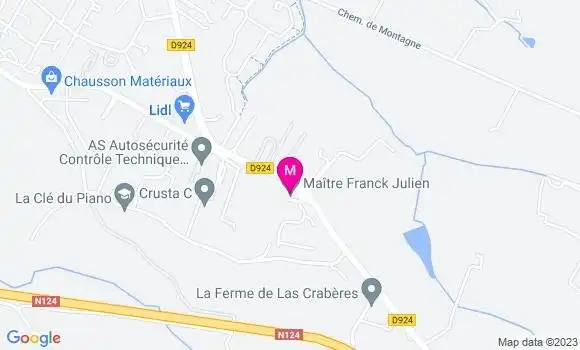 Localisation Mtre Dauban Karen