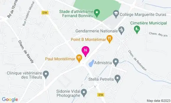 Localisation Mtre Flandin Bruno