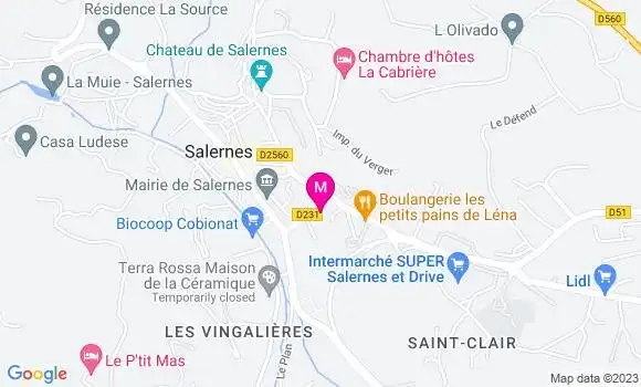Localisation Mtre Borie Caroline