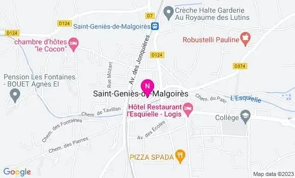 Localisation Mtre Malafosse Céline