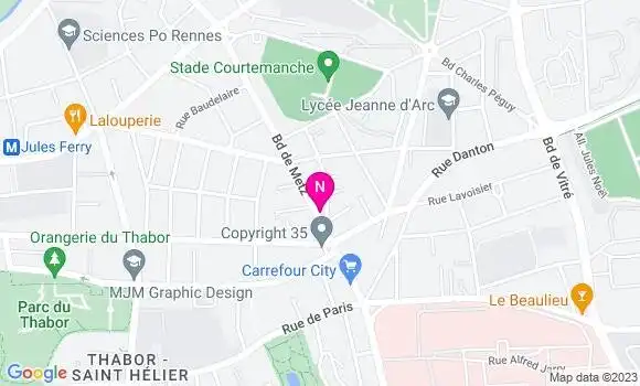Localisation Mtre Husson Estelle