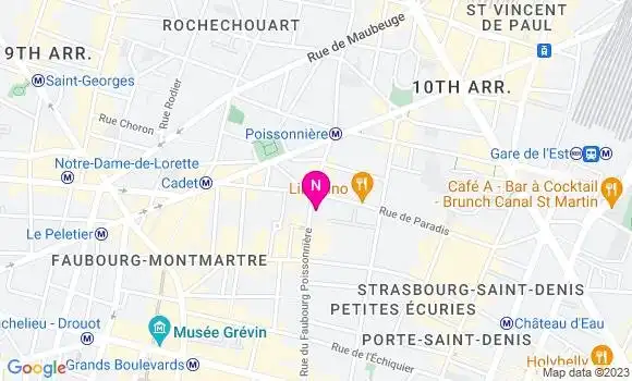 Localisation Mtre Legendre Vincent