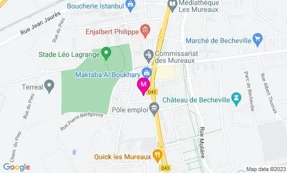 Localisation Mtre Courteville Gier Sandra