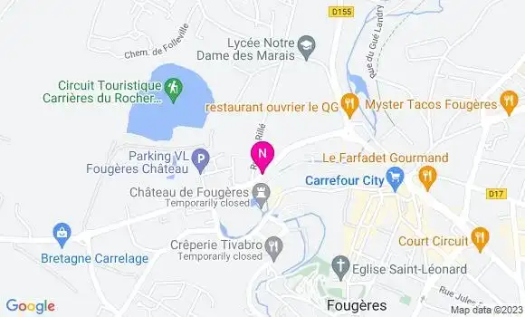 Localisation Mtre Blanchet Bastien