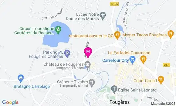 Localisation Mtre Blanchet Aurélia