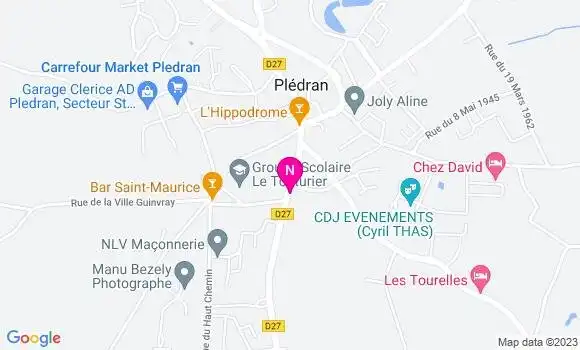 Localisation Mtre Ribardiere Thomas