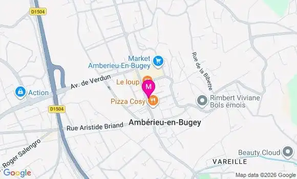 Localisation Amberieu en Bugey - 01500