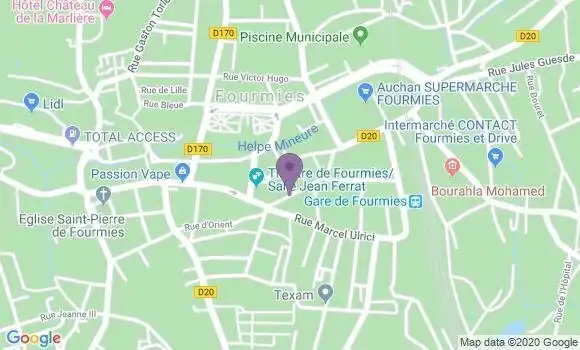 Localisation Fourmies - 59610