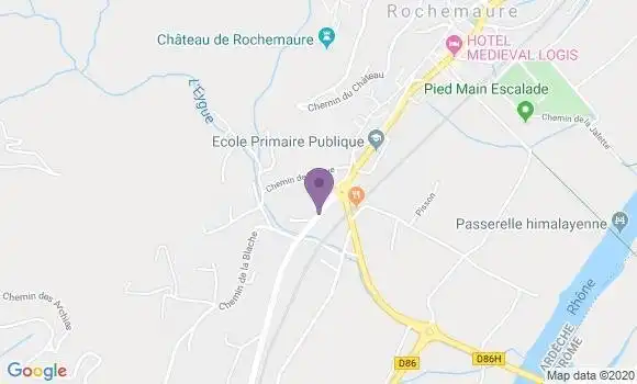 Localisation Rochemaure Bp - 07400