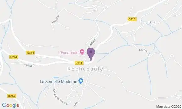 Localisation Rochepaule Bp - 07320