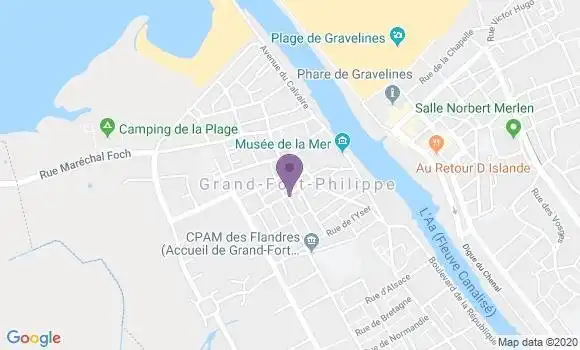 Localisation Grand Fort Philippe Bp - 59153