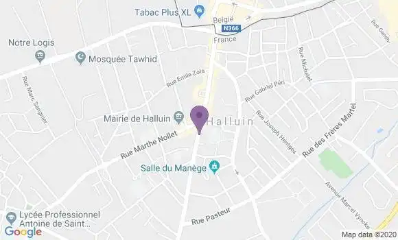 Localisation Halluin Bp - 59250