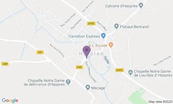 Localisation Haspres Bp - 59198