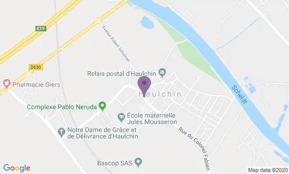 Localisation Haulchin Bp - 59121