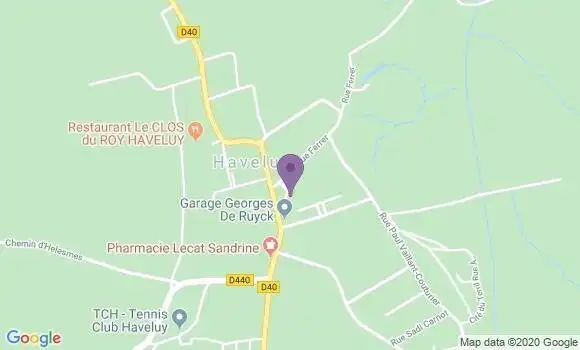 Localisation Haveluy Bp - 59255