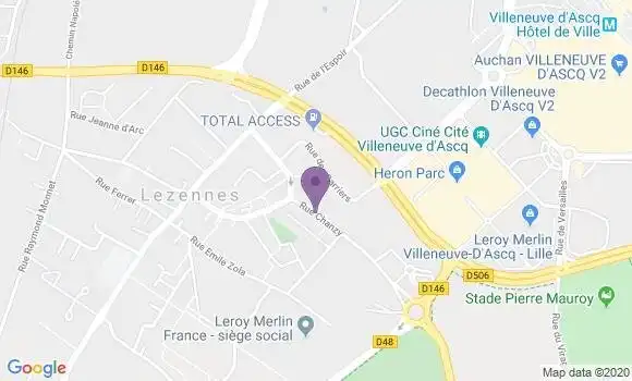 Localisation Hellemmes Lille - 59260