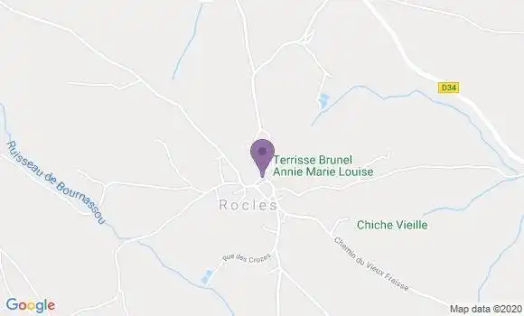 Localisation Rocles Ap - 07110