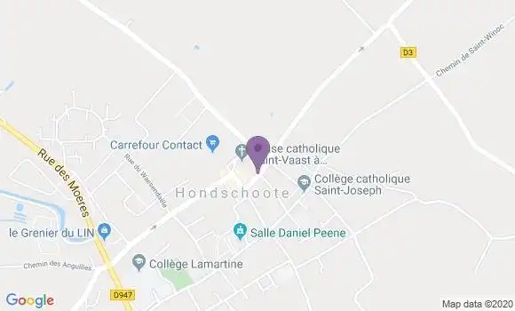 Localisation Hondschoote - 59122
