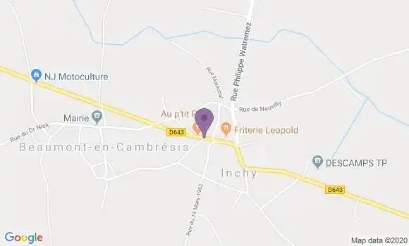 Localisation Inchy Bp - 59540