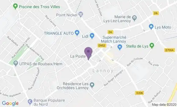 Localisation Lannoy Bp - 59390