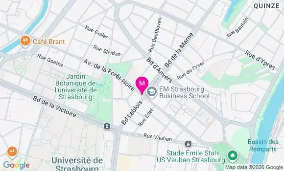 Localisation Strasbourg Foret Noire - 67000