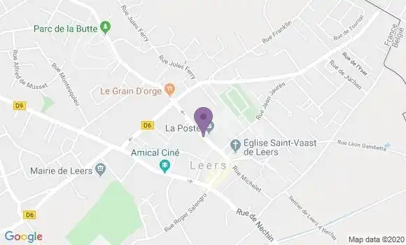 Localisation Leers Bp - 59115