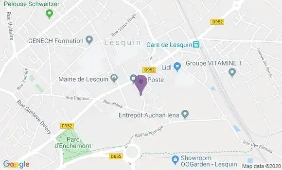 Localisation Lesquin - 59810
