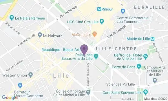 Localisation Lille Rp - 59000