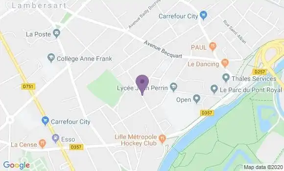 Localisation Lomme - 59160