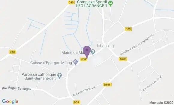 Localisation Maing - 59233