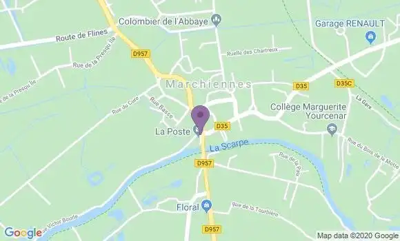 Localisation Marchiennes - 59870